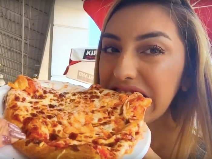 Costco uses over a pound of cheese for the $9.95 cheese pizzas in its food court