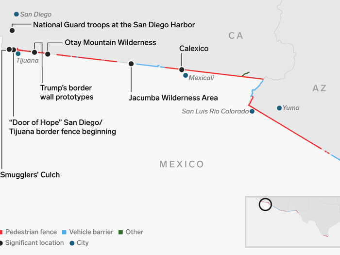 A journey along the entire 1,933-mile US-Mexico border shows the monumental task of securing it