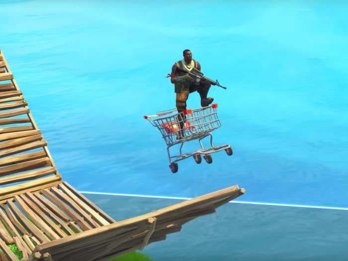 How to find and use the new shopping cart in 'Fortnite: Battle Royale,' whether you're playing solo or with your friends