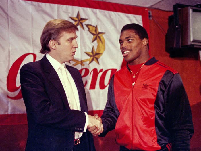 Trump's 35-year war with the NFL has spanned the USFL, Bon Jovi, Deflategate, and anthems - and for the first time he is winning