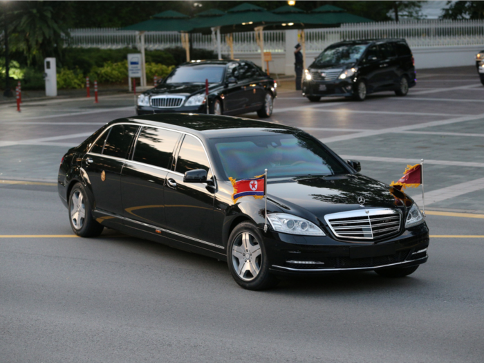 Kim Jong Un left the summit in a $1 million bullet-proof Mercedes limo - take a look inside