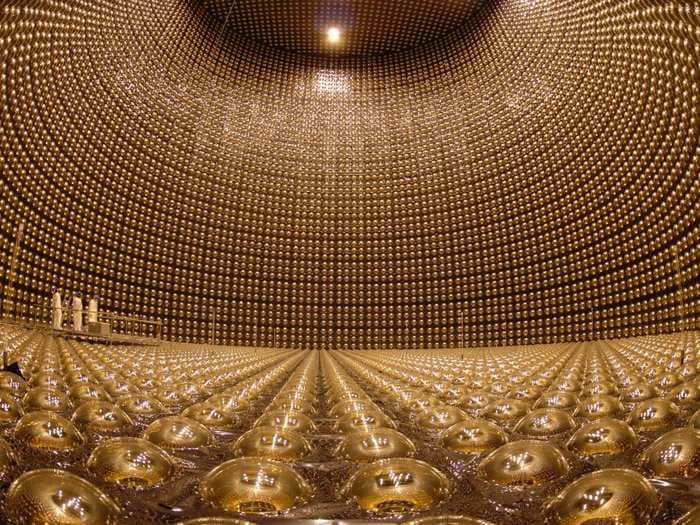 This insane golden chamber contains water so pure it can dissolve metal, and is helping scientists detect dying stars