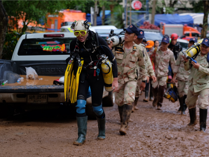 Rescuers want to drain enough cave water so the Thai soccer team could almost walk out - but the clock is ticking