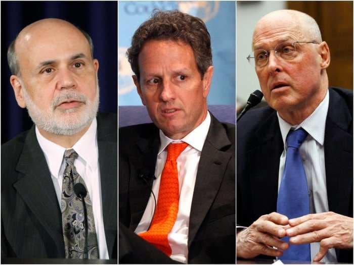 Three US financial titans are worried we're forgetting the lessons learned from the 2008 crisis