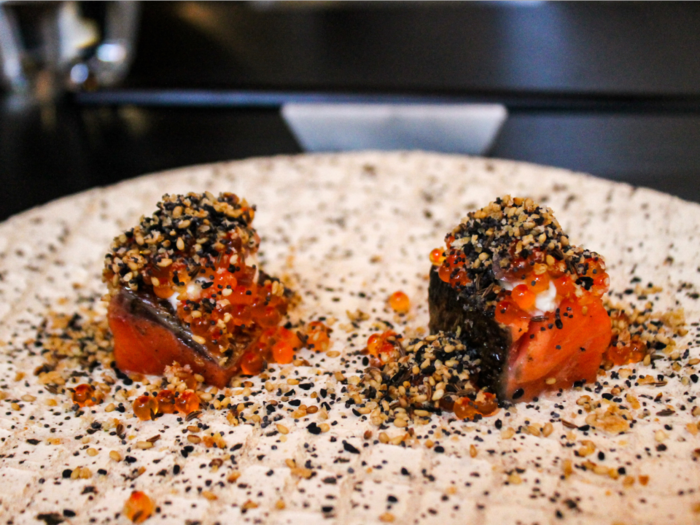 I tried a $189, 10-course meal at the eclectic San Francisco restaurant that makes ice cream from milk mixed with hot coals and morphs trout into 'everything bagels'