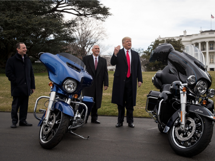 Harley-Davidson says Trump's trade war could take a $100 million bite out of its business each year