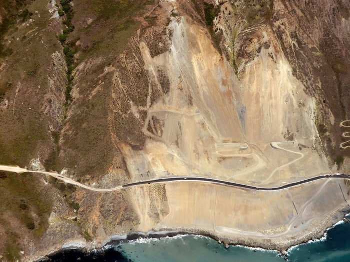 Photos show America's most scenic drive before and after a million tons of debris were cleared away