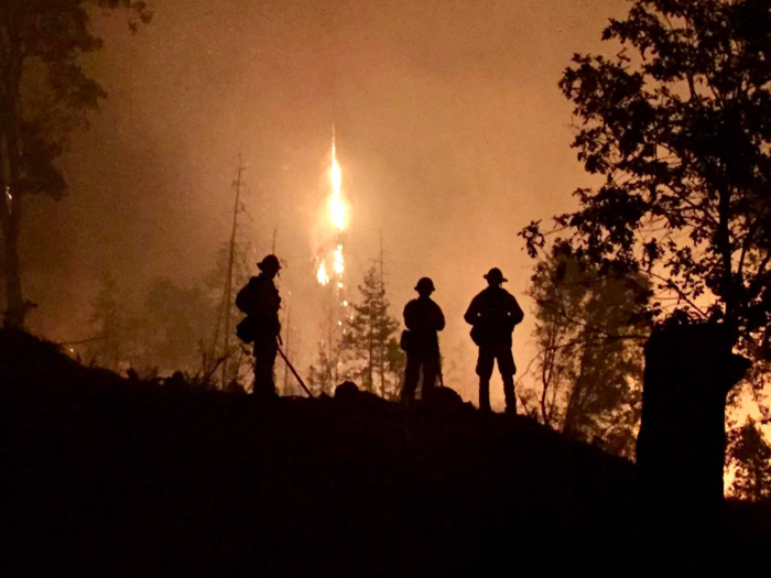 Wildfires are tearing through Yosemite National Park and the photos look like a post-apocalyptic nightmare