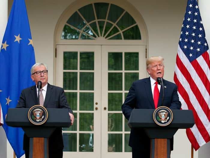 'A very big day for free and fair trade': Trump announces deal with EU to avoid full-blown trade war