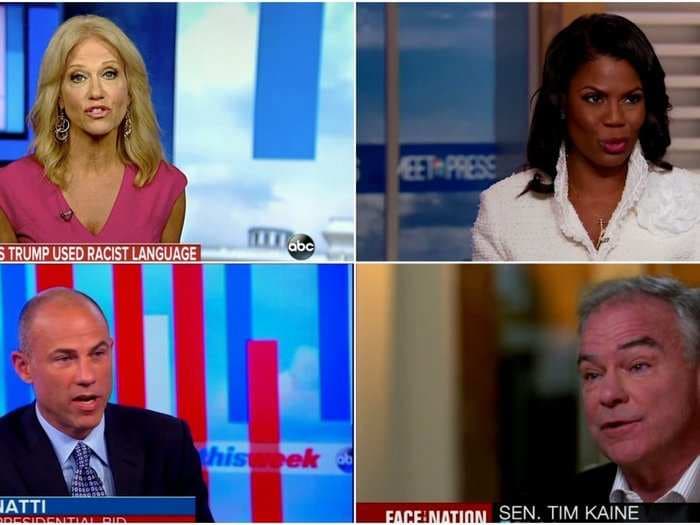 Omarosa's tell-all, the Charlottesville anniversary, and the 2020 election - here are the highlights from Sunday's political shows