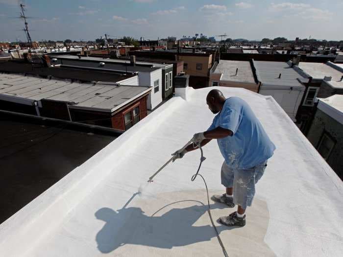 New York City has painted over 6 million square feet of rooftops white - and it could be a brilliant heat-fighting plan