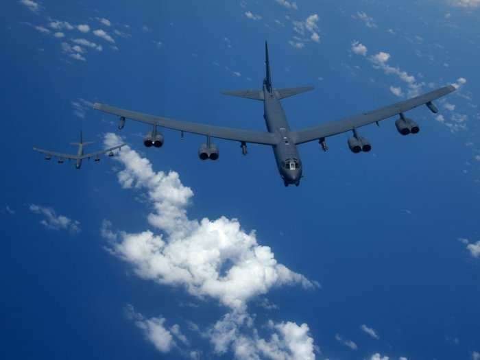 The US is sending an unmistakable message to China - four B-52 bomber flights through the East and South China Seas this month