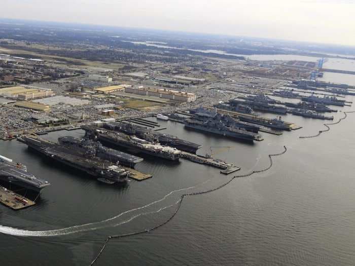 30 ships ordered to flee US Navy's biggest base in Virginia as Hurricane Florence closes in