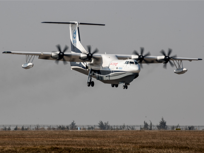 China has developed the world's largest flying boat, and it could be used to ferry troops into the South China Sea