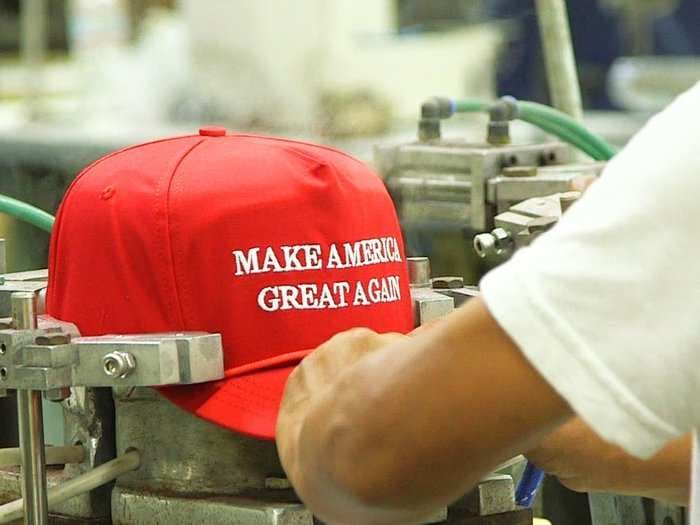 Inside the Trump MAGA hat factory