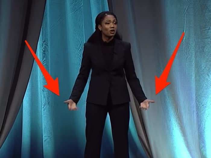 The newest public speaking world champion beat 30,000 other competitors by using a body-language trick she learned from a past winner