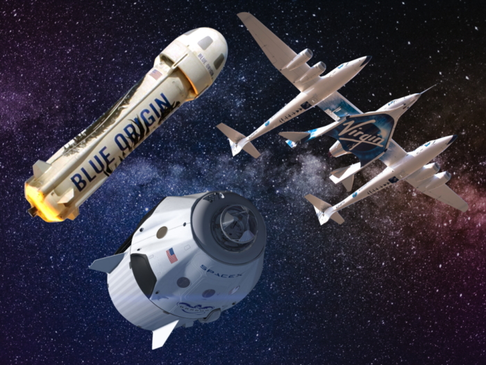 How SpaceX, Blue Origin, and Virgin Galactic plan on taking you to space