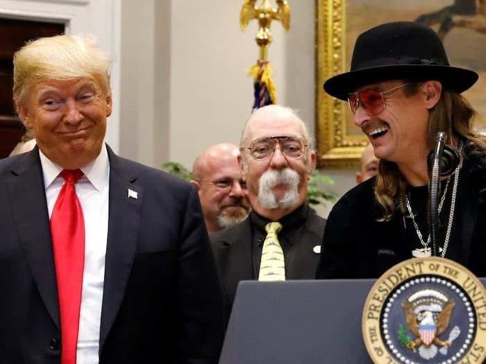 Trump just met with a classic-rock legend and a missile-defense expert - and it was the same guy