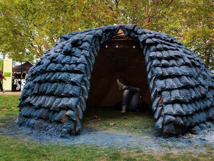 These mud-covered domes could provide shelter during natural disasters - and cost just $3,500 to make