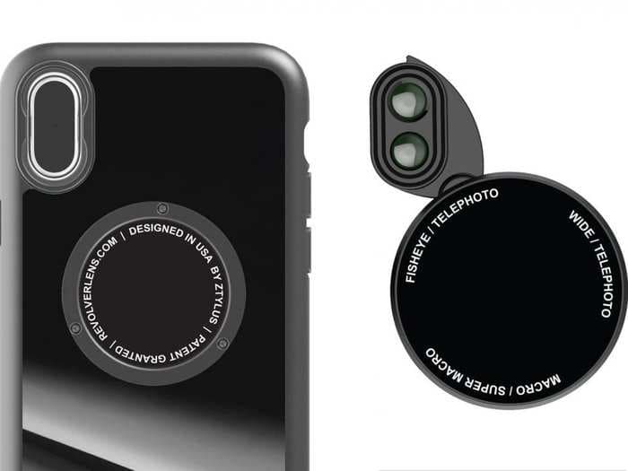  This clever $35 iPhone case has a scroll wheel with six built-in lenses - and it turns your phone camera into a Swiss-army knife for taking pictures 