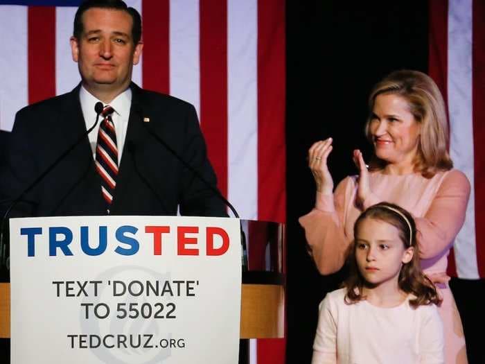 Heidi Cruz says her 7-year-old daughter told her leaving her job at Goldman Sachs during Ted Cruz's presidential campaign was a 'bad deal' because the first lady isn't paid