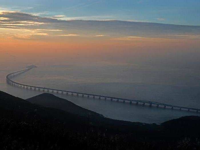 China is about to open the world's longest sea bridge. It cost $20 billion and is 20 times longer than the Golden Gate Bridge.