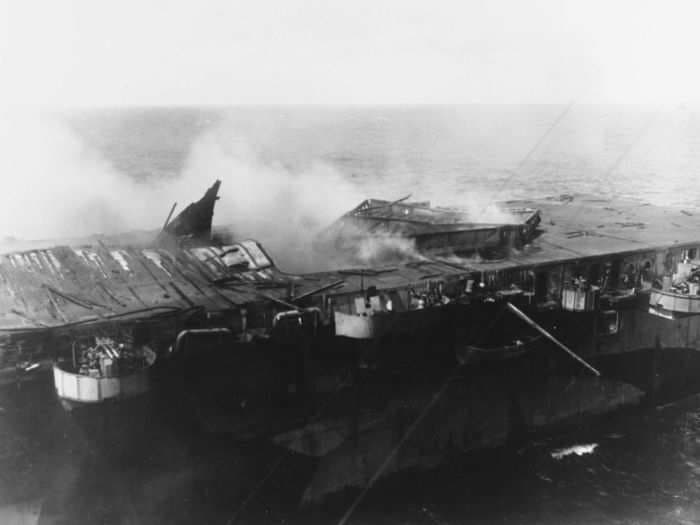 Intense photos show the WWII Battle of Leyte Gulf - the biggest naval battle of all-time