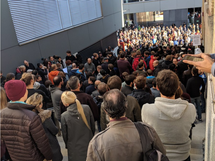 Google walkout live: Pictures of Google workers leaving their desks in protest over sexual misconduct