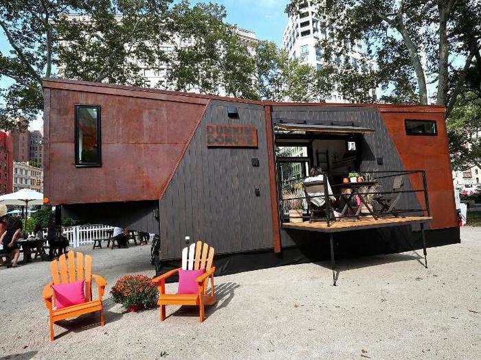 Dunkin' Donuts built a tiny home that's powered by coffee - and it cost just $10 a night to stay there