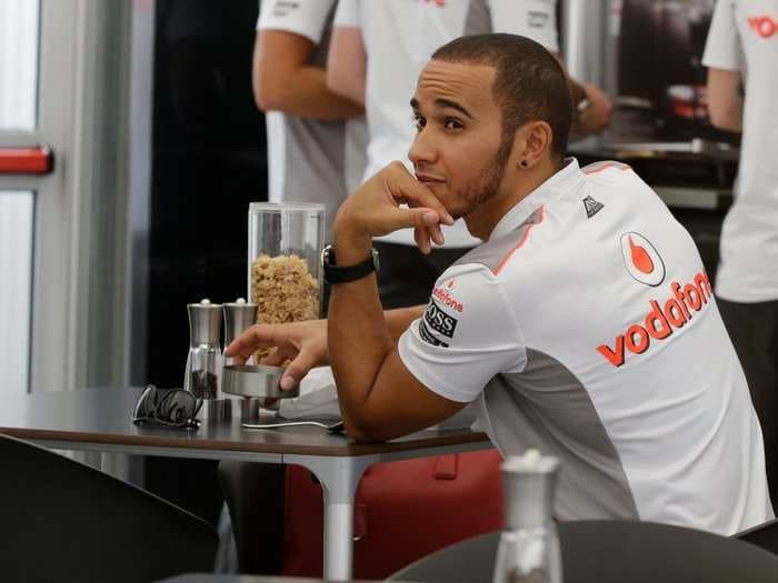 This is everything Lewis Hamilton eats and drinks for breakfast, lunch, and dinner