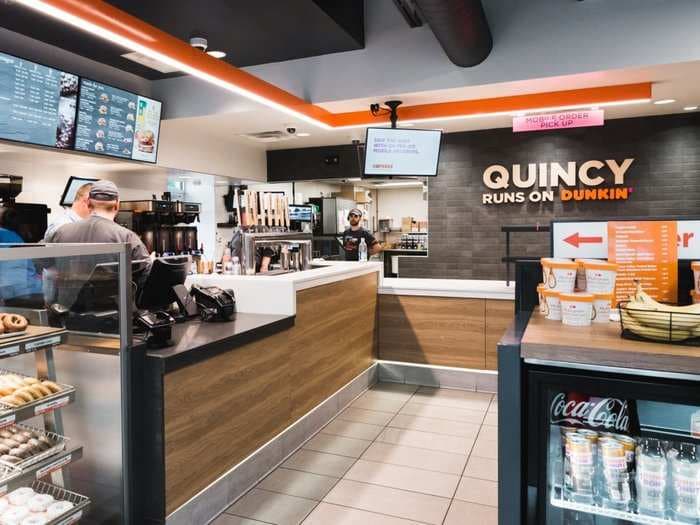 See inside Dunkin's first-ever 'store of the future,' complete with cold-brew taps and a new two-lane drive-thru