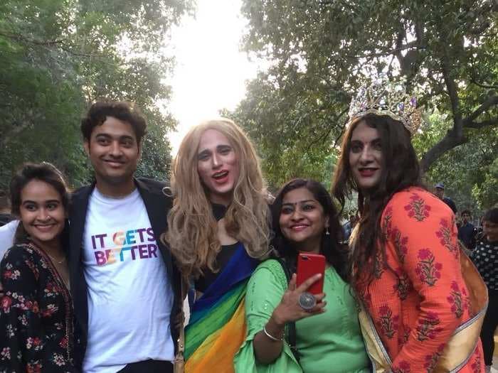 Here are 10 pictures from Delhi’s first Pride parade since India’s Supreme Court lifted ban on gay sex