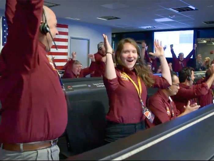 NASA's InSight lander sent back its first photo of Mars within minutes of touching down - take a look