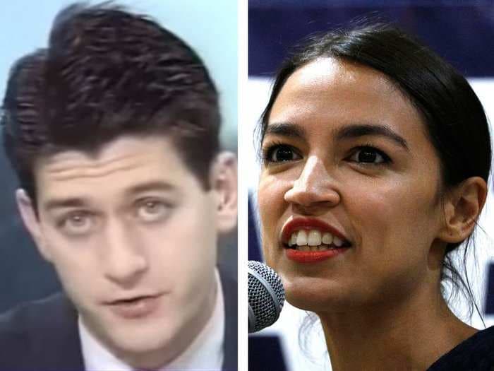 'Double standards': Alexandria Ocasio-Cortez says Paul Ryan was hailed a 'genius' when he was elected at 28 but she gets called a 'fraud'