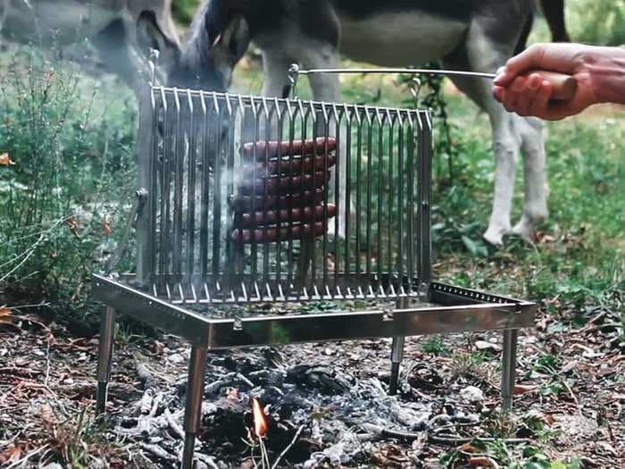 This invention makes flipping food on the grill much easier