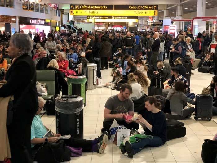 The second busiest airport in the UK was shut down due to drones flying over the runway and stranded passengers probably won't get any compensation