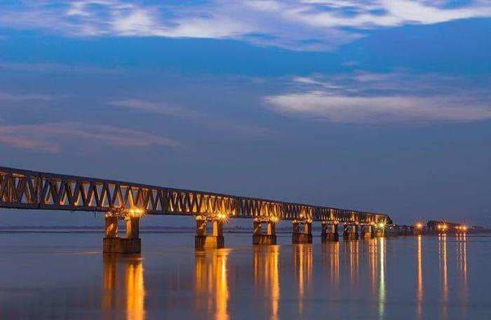 India’s longest railroad bridge has the capacity to land fighter jets and battle tanks