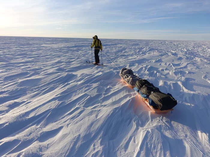 An American explorer just became the first person to cross Antarctica alone and unaided. He finished the 932-mile journey with an ultramarathon.