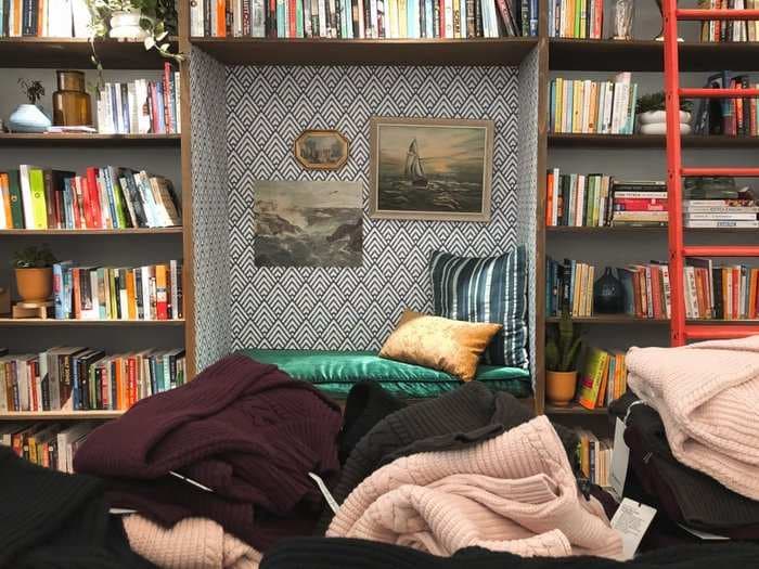 Lululemon is jumping on the cozy trend by opening a homey library space in one of its stores. Here's what it's like to visit.