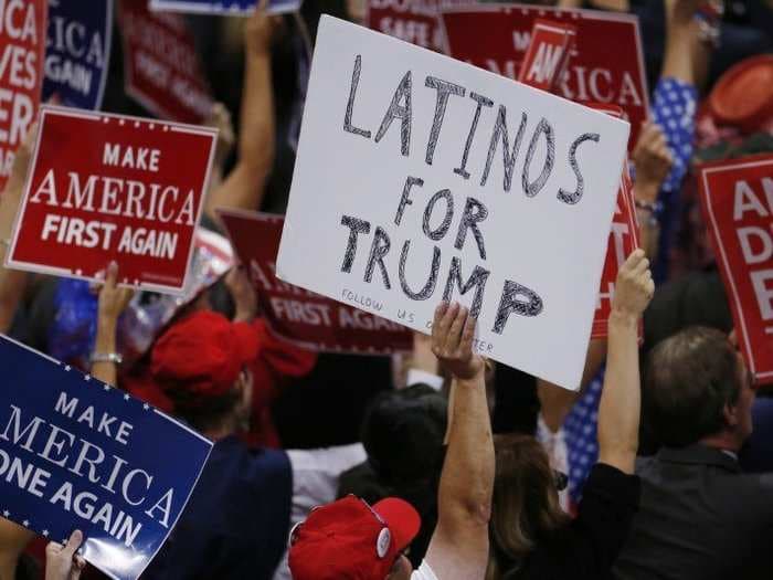 Despite Trump's border wall and immigration rhetoric, a third of Latino voters still support GOP