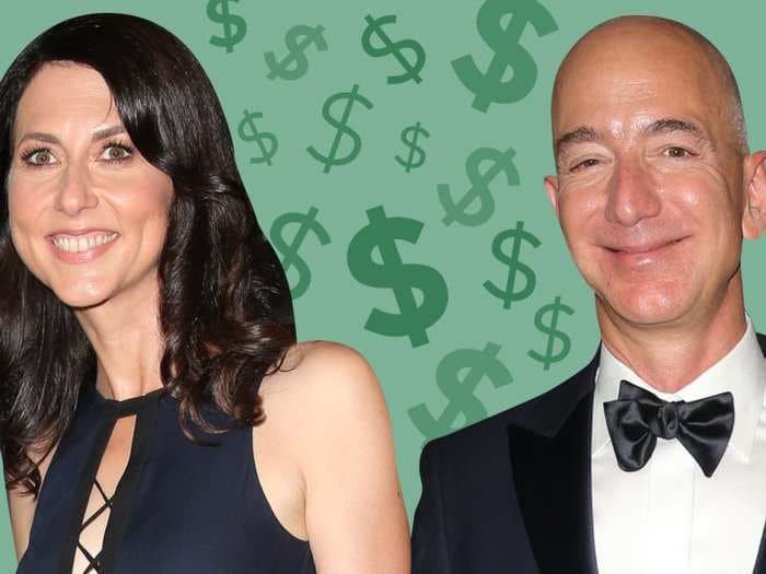 Jeff and MacKenzie Bezos may split his $137 billion fortune in half when they divorce - here's what typically happens when billionaires break up