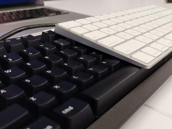 This large, chunky keyboard with an ugly wire sticking out of it is perfect for those who don't like Apple's recent keyboards