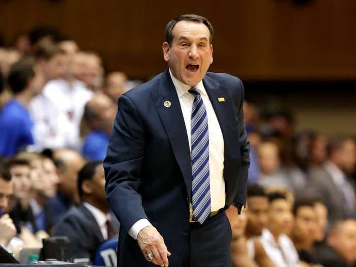 Coach K had a blunt, but perfect message for his team during a timeout that sparked a 23-point comeback