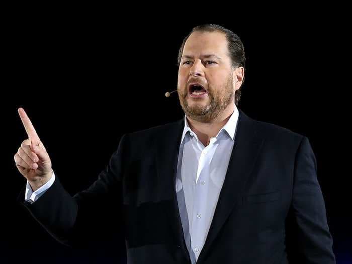 Marc Benioff says Salesforce won't buy a company unless it pays women fairly and employees like working there