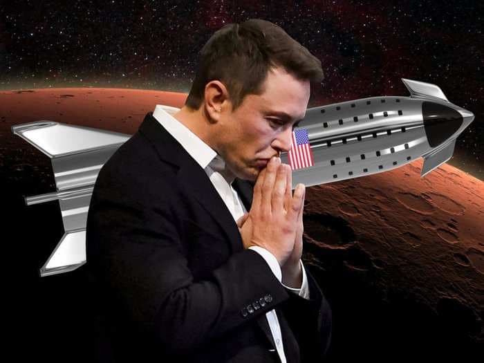 Elon Musk says SpaceX is developing a 'bleeding' heavy-metal rocket ship. Making it work may be 100 times as hard as NASA's most difficult Mars mission, one expert says.