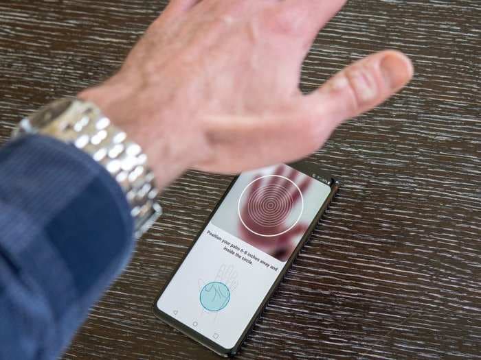 LG's new smartphone unlocks by recognizing the veins in your palms - here's how it works