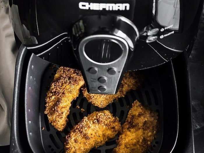 This air fryer is big enough to hold an entire chicken and comes with a rotisserie spit - here's what it's like to use