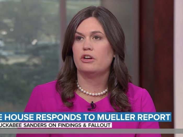 Sarah Huckabee Sanders says the Mueller probe was a 'two-year waste of taxpayer time and dollars,' calls the report a 'complete and total' exoneration of Trump