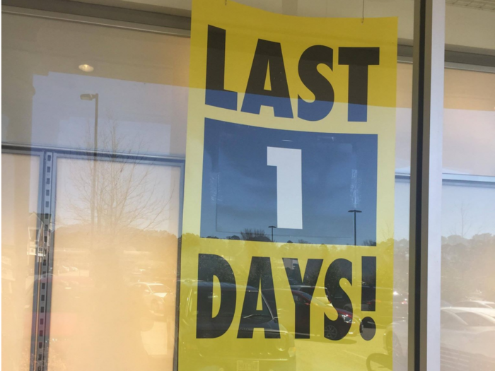 We visited a Charlotte Russe store on its last day open, and it was a depressing bargain bonanza