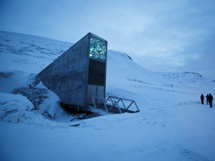 The world's 'doomsday seed vault' is built to store every crop on the planet, but the icy area that protects it is at risk